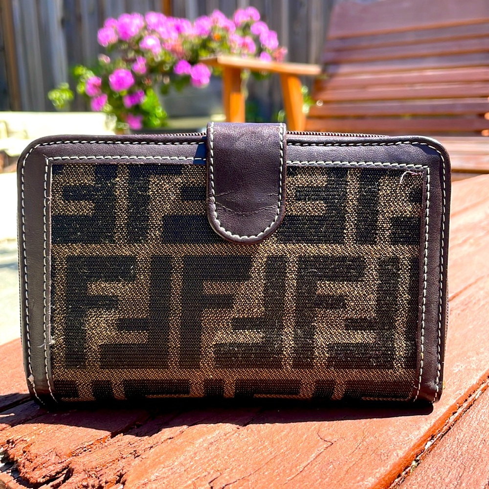 Fendi Vintage Zucca Canvas Wallet